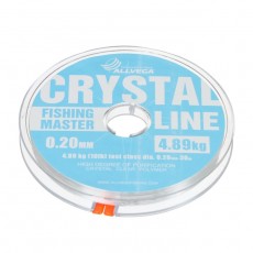 Леска монофильная ALLVEGA Fishing Master CRYSTAL, диаметр 0.20 мм, тест 4.89 кг, 30 м