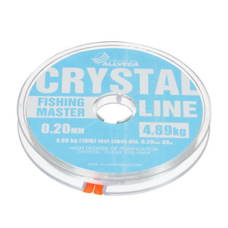 Леска монофильная ALLVEGA Fishing Master CRYSTAL, диаметр 0.20 мм, тест 4.89 кг, 30 м