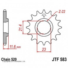 Звезда ведущая JT sprockets JTF583-14, цепь 520, 14 зубьев