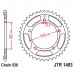 Звезда задняя ведомая JTR1493 для мотоцикла стальная, цепь 530, 41 зубье