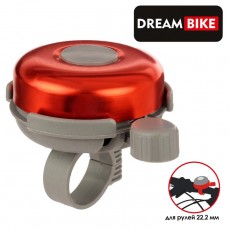 Звонок велосипедный Dream Bike, механический, цвет красный